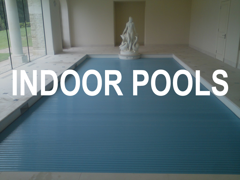 Indoor pool with cover over