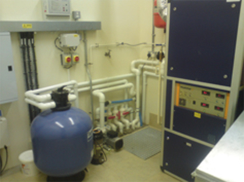Pool filtration system room