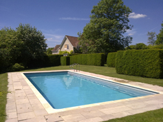 built in outdoor pool in garden 6