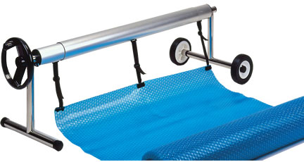 Reel system for pool cover